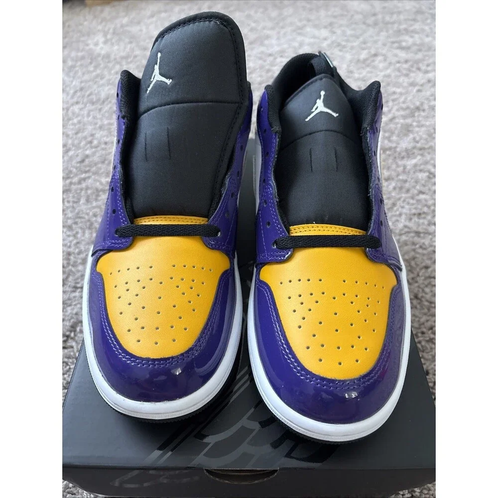Nike Air Jordan 1 Low SE Shoes Lakers Court Purple IQ9389-547 Men's Sizes 10.5